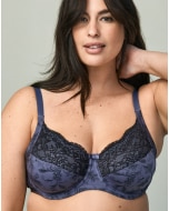 WonderBra Soutien-gorge imprimé en dentelle avec armature et bonnets amincissants qui offre un maintien total