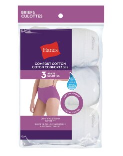 Hanes ComfortSoft Cotton Brief Panty - Package of 3