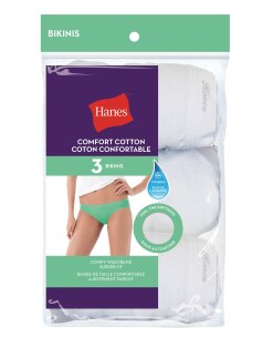 Hanes ComfortSoft Cotton Bikini Panty - Package of 3