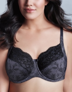 WonderBra Printed Full Support Underwire Lace Top Cup Bra