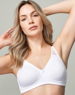 kurtrusly Bra Underwire Sponge Bras Soft Comfortable Skin-Friendly  Brassiere Fixed Double Shoulder Girdle Daily Riding Yoga