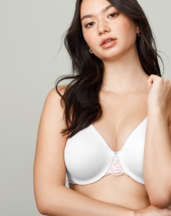 Wonderbra Plus-Size JMS Front Closure Wireless Bra, White, 40C : :  Clothing, Shoes & Accessories