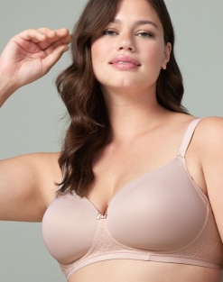 Front Closure Bra for Womens Plus Size Support Underwire Bra Full Coverage  for 38D-46DDD Cup - Beige-1 - CU195QDNKWM