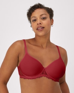 Bali One Smooth Ultra Light Embroidered Full-Figure Underwire Bra