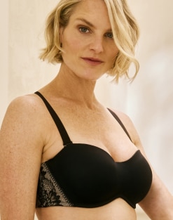 WonderBra TOUT-EN-UN soutien-gorge à armature sans bretelles en dentelle rétro