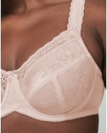 WonderBra Soutien-gorge à armature en dentelle extensible à bretelles coussinées de gel