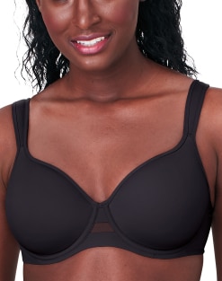 Beauty By Bali Women's 2pk Wireless Bra B222 - Black/sandshell 36d