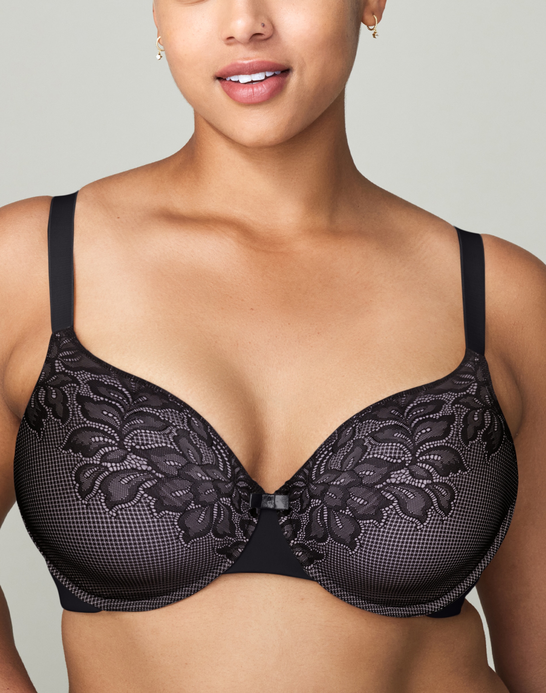 WonderBra Plus Soutien-gorge à armature avec côtés légèrement doublés et  dos lisse