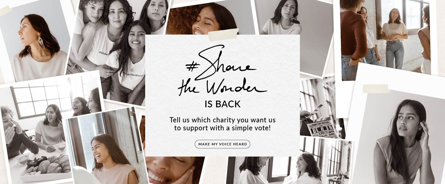 #SHARETHEWONDER IS BACK  Tell us which charity you want us to support with a simple vote!