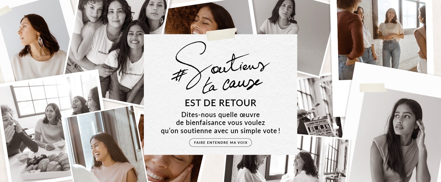 #SOUTIENSTACAUSE EST DE RETOUR  Dites-nous quelle œuvre de bienfaisance vous voulez qu’on soutienne avec un simple vote !