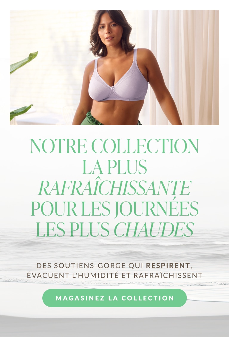 Le style du mois : E7464  Découvrez le NOUVEAU soutien-gorge sans bretelles qui reste en place, même en dansant.