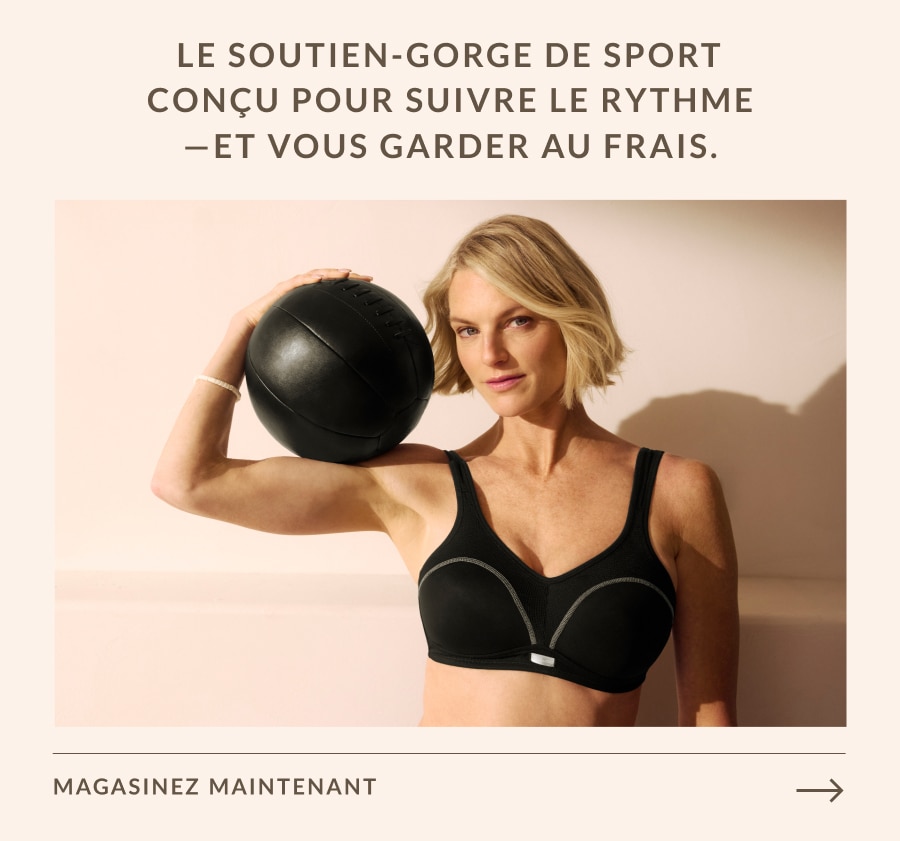 Tombez en amour avec le confort. Découvrez un soutien-gorge aussi agréable au toucher qu'à l'œil.