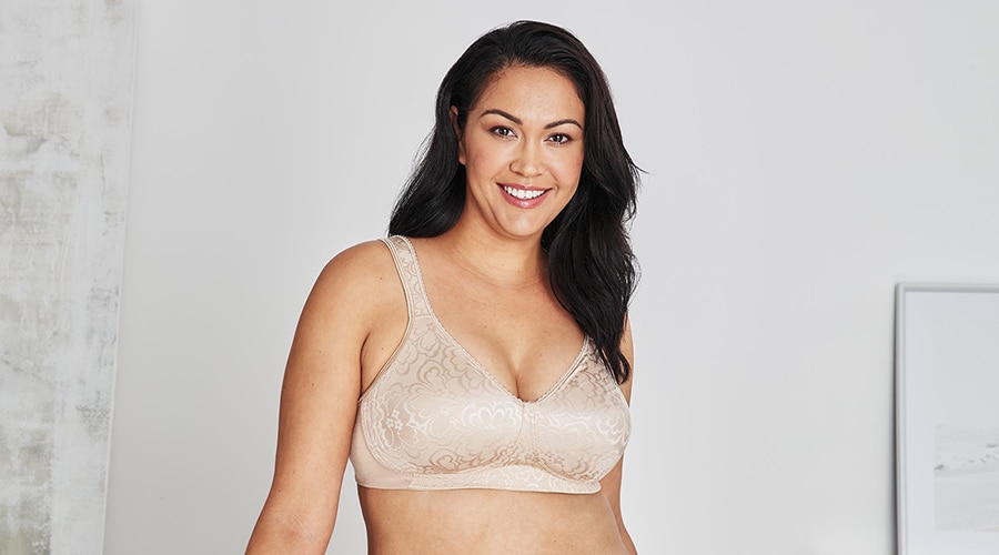 Woman BEIGE Playtex® Cross-Your-Heart non-wired bra Synthetic